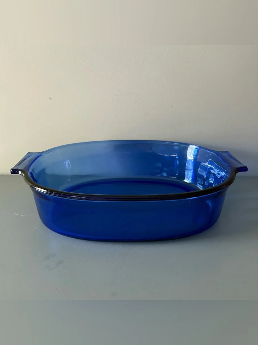 Pyrex Cobalt Blue 2.5 quart Open Roaster 702